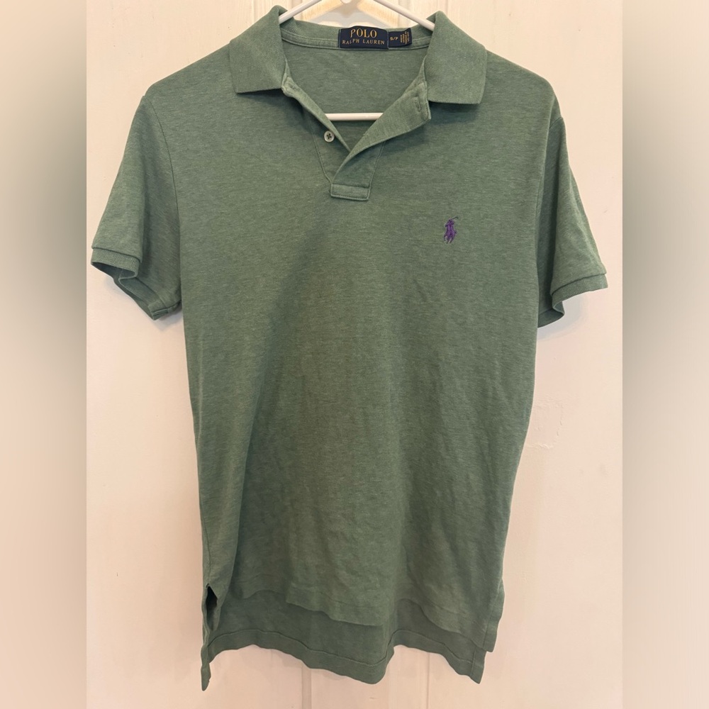 Polo- light green short sleeve polo size Small